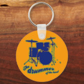 Schlagzeug Drums ~ Drummer Schlüsselanhänger (Vorderseite)