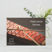 Schlagzeug Einladung (Stehend Vorderseite)