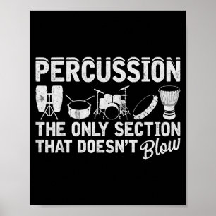 Schlagzeug für Percussionisten und Schlagzeuger be Poster