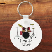 Schlagzeug, ich bin der BEAT Schlüsselanhänger (Vorderseite)