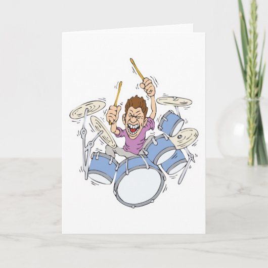 Schlagzeug Karte (Vorderseite)