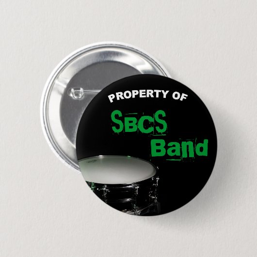 Schlagzeug-Knopf für Band Button (Vorne & Hinten)