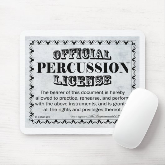 Schlagzeug Lizenz Mousepad (Mit Mouse)