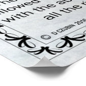 Schlagzeug Lizenz Poster (Ecke)