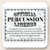 Schlagzeug Lizenz Untersetzer (Vorderseite)
