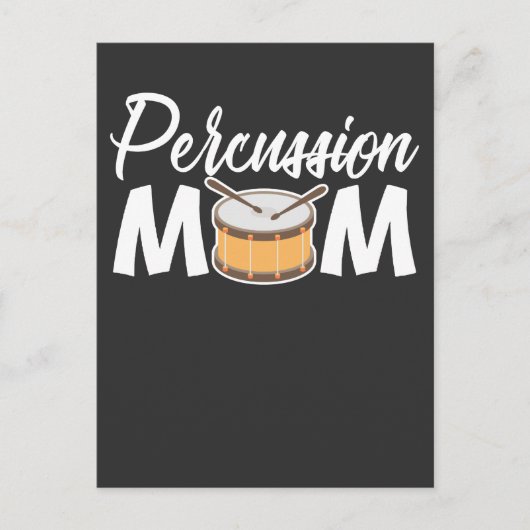 Schlagzeug Mama Drum Musikinstrument Drummer Postkarte (Vorderseite)