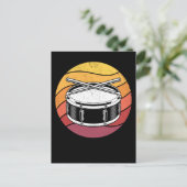 Schlagzeug Retro Drums Lover Drummer Postkarte (Stehend Vorderseite)