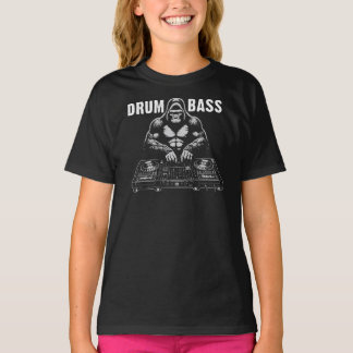 Schlagzeug und Bass Gorilla Musik T-Shirt