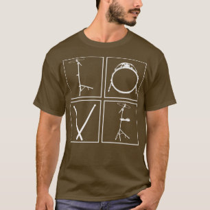 Schlagzeug Valentinstag Music Gift Drums T-Shirt