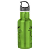 Schlagzeug Zombie Explode Edelstahlflasche (Rückseite)