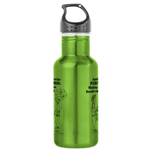 Schlagzeug Zombie Explode Edelstahlflasche (Rückseite)