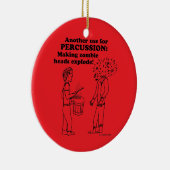 Schlagzeug Zombie Explode Keramik Ornament (Rechts)