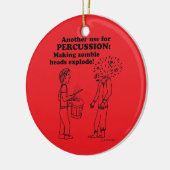 Schlagzeug Zombie Explode Keramik Ornament (Links)