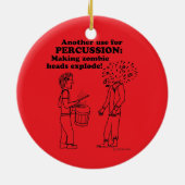 Schlagzeug Zombie Explode Keramik Ornament (Hinten)