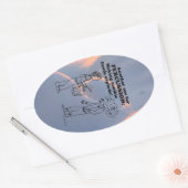 Schlagzeug Zombie Explode Oval Sticker (Umschlag)