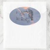 Schlagzeug Zombie Explode Oval Sticker (Tasche)