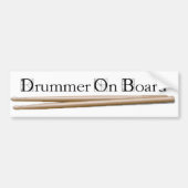 Schlagzeuger an Bord 08 Autoaufkleber (Vorne)