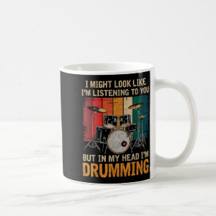 Schlagzeuger, der für Drum-Set-Liebhaber Schlagzeu Kaffeetasse