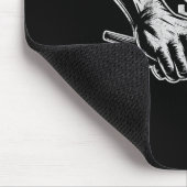 Schlagzeuger Drummer I Destroy Silence Drumming L Mousepad (Ecke)
