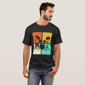 Schlagzeuger Drumset Vintage T-Shirt (Vorne ganz)