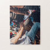 Schlagzeuger durch die Masken zackig Puzzle (Vertikal)