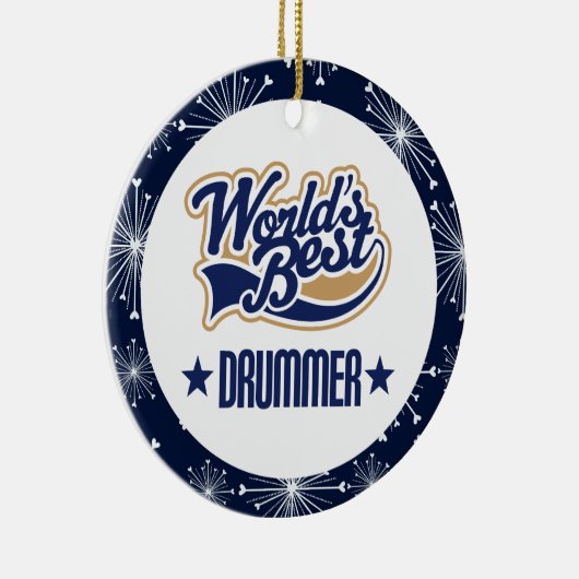 Schlagzeuger-Geschenk-Verzierung Keramikornament (Rechts)