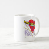 Schlagzeuger - Herzschlag der Band-Tasse Kaffeetasse (VorderseiteRechts)