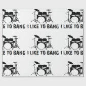 Schlagzeuger I mögen Weihnachten der Geschenkpapier (Flach)