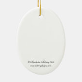 Schlagzeuger-Jungen-Klassiker Keramik Ornament (Hinten)