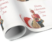 Schlagzeuger-Jungen-und Weihnachtsball Geschenkpapier (Rolleneckpunkt)