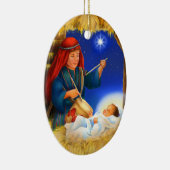 Schlagzeuger-Jungen-Verzierung Keramikornament (Rechts)