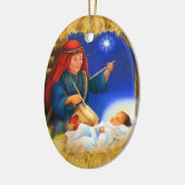 Schlagzeuger-Jungen-Verzierung Keramikornament (Links)