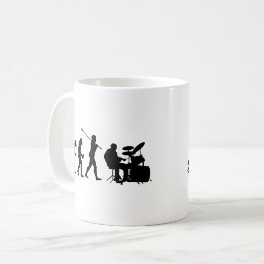 Schlagzeuger Kaffeetasse (Vorderseite Links)