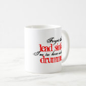 Schlagzeuger-Liebe Kaffeetasse (VorderseiteRechts)