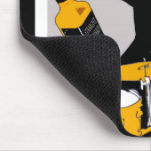 Schlagzeuger-Mausunterlage Mousepad (Ecke)