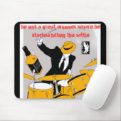 Schlagzeuger-Mausunterlage Mousepad (Mit Mouse)