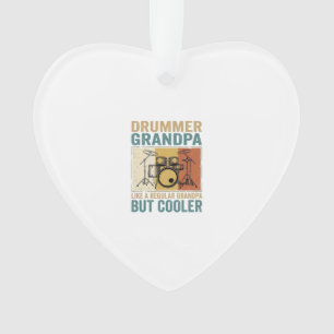 Schlagzeuger-Opa wie ein normaler Opa, aber cooler Ornament