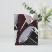 Schlagzeuger Postkarte (Stehend Vorderseite)