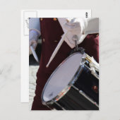 Schlagzeuger Postkarte (Vorne/Hinten)