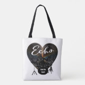 Schlagzeuger-Schlagen auf Trommeln - Echo vom Tasche (Rückseite)