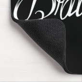 Schlagzeuger-Schwarzes Mousepad (Ecke)