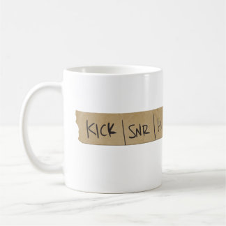 Schlagzeuger-Sound-Karten-Band Kaffeetasse
