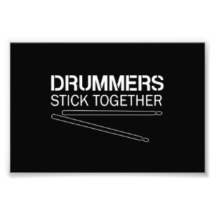 Schlagzeuger-Stock zusammen Fotodruck