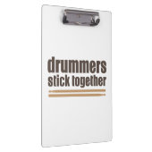 Schlagzeuger-Stock zusammen Klemmbrett (Rechts)