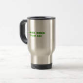 Schlagzeuger-Tasse Reisebecher (Vorderseite Links)