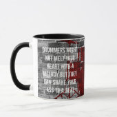 Schlagzeuger-Zitat Tschads Szeliga Tasse (Links)