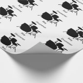 Schlagzeugerjunge Geschenkpapier (Ecke)