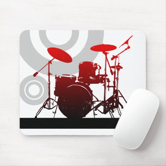 Schlagzeugerringe Mousepad (Mit Mouse)