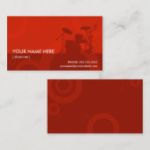 Schlagzeugerringe Visitenkarte (Vorne/Hinten)