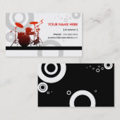 Schlagzeugerringe Visitenkarte (Vorne/Hinten)